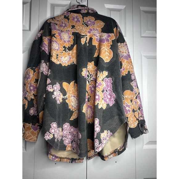Free People Printed Ruby Jacket Sz L - Picture 7 of 11